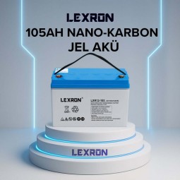Lexron 12v 105Ah Nano-Karbon Jel Akü